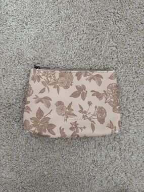 Azaria Blush Floral Cosmetic Pouch